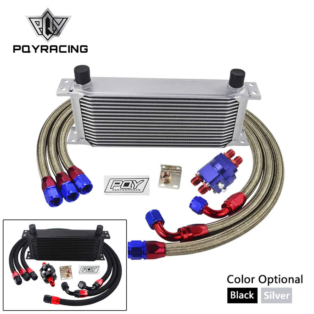 Универсальный комплект масляного радиатора 16 рядов + адаптер фильтра шланг из
