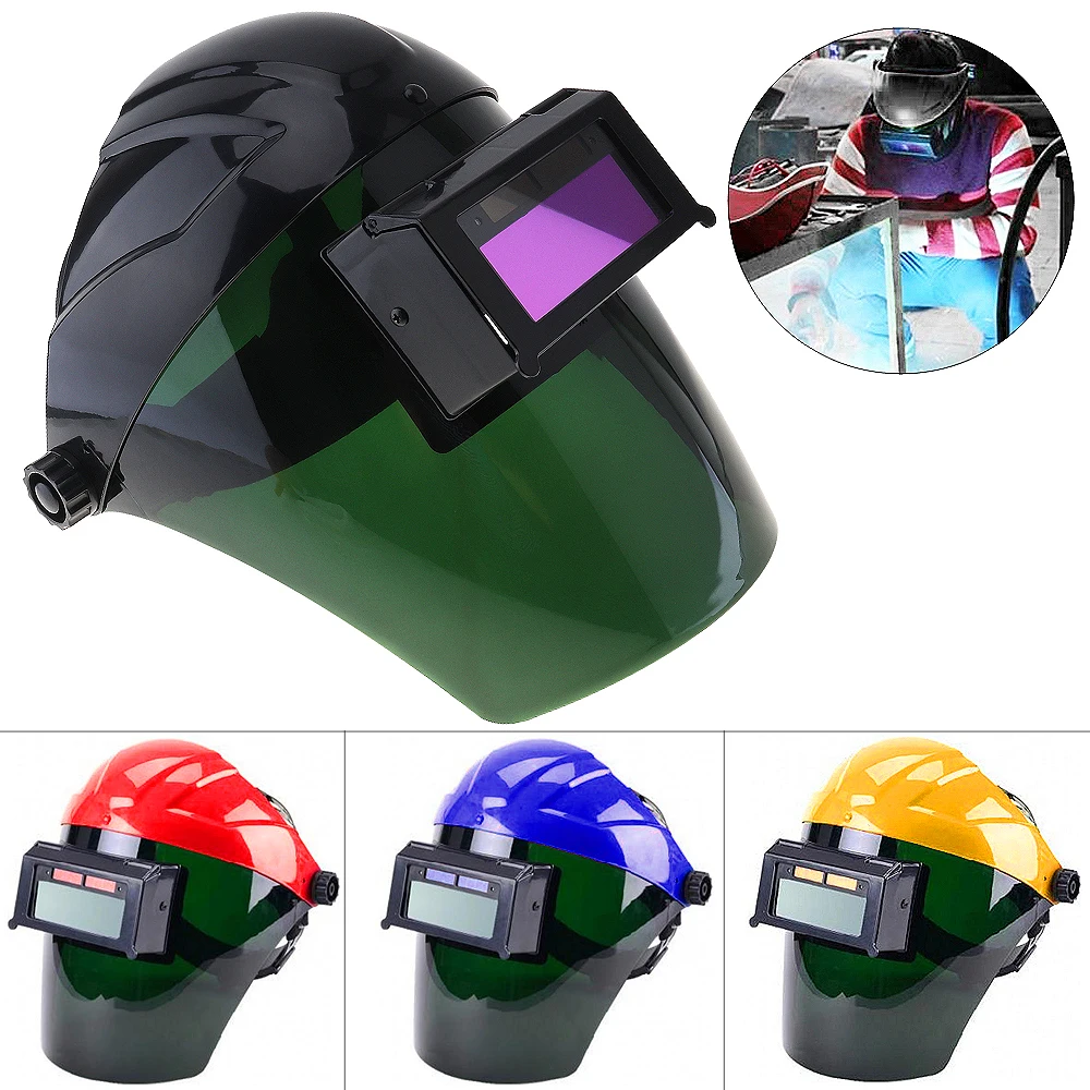 Solar Automatic Variable Light Welding Mask with Power Auto Darkening Filter Lens Hood and Charge Function | Инструменты