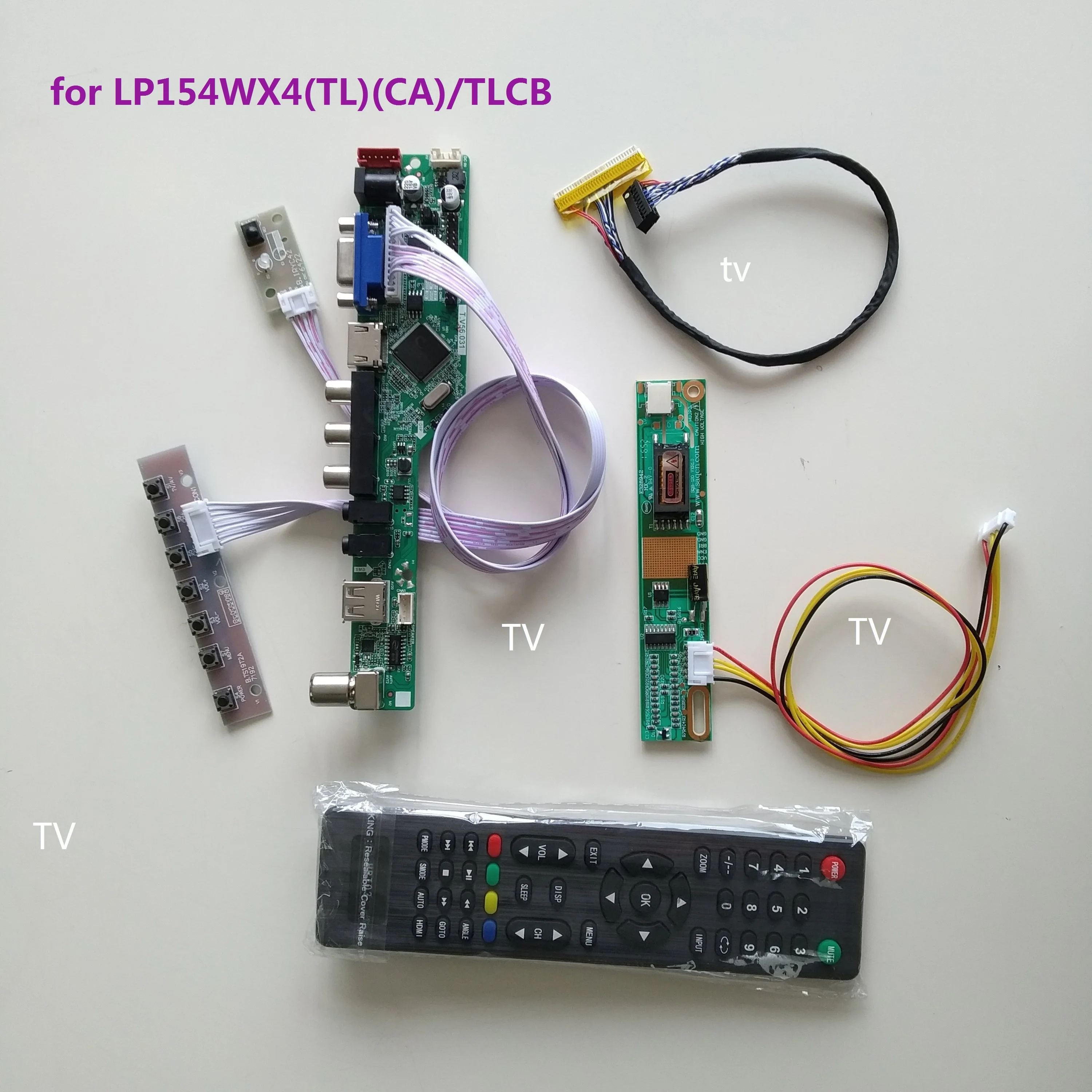 

For LP154WX4(TL)(CA) LP154WX4-TLCB 1280*800 30pin monitor LCD LED TV HDMI-compatible AV VGA USB Controller board Driver Card