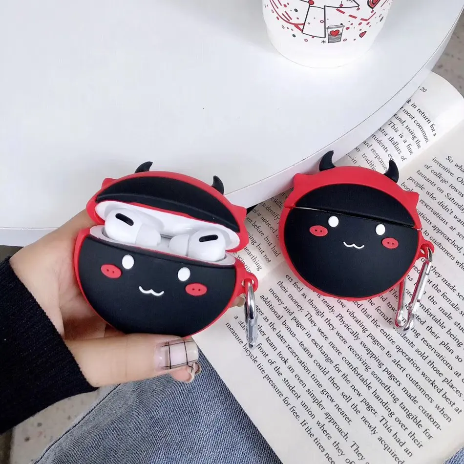 Чехол для наушников Airpods Pro Милые силиконовые Мультяшные наушники/Earpods чехол Apple Air