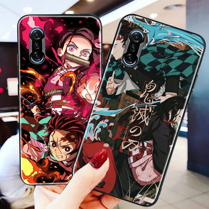 

Phone Case For Xiaomi POCO X3 Pro NFC F3 GT M3 For POCO GT Demon Slayer Funda Coque Cases Carcasa Back Cover