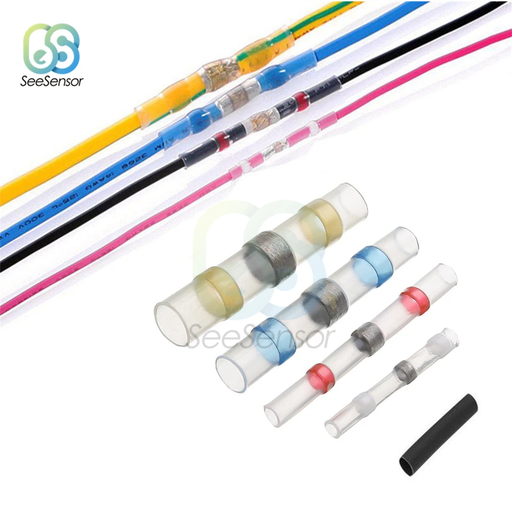 100 шт. водонепроницаемый термоусадочный соединитель для припоя | Обустройство