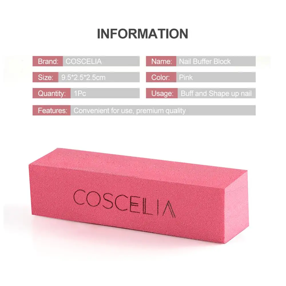 COSCELIA инструменты для дизайна ногтей шлифовальный буферный блок губка буферы