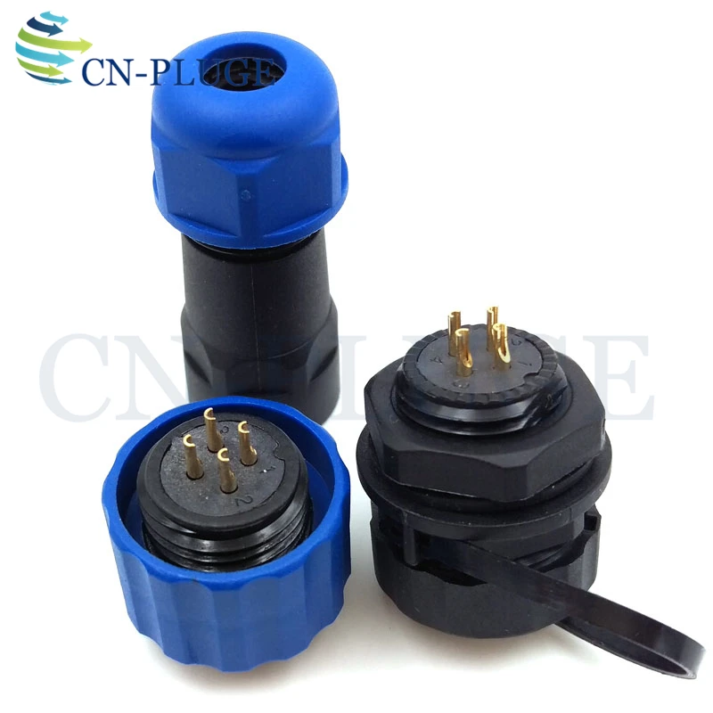 SP16 4 контактный светодиодный Мощность Панель крепление разъем Водонепроницаемый