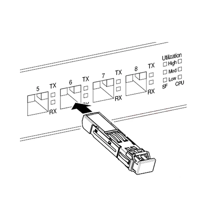Совместим с модулем трансивера SFP 81Y1618 1000BASE-T Copper RJ-45 100m