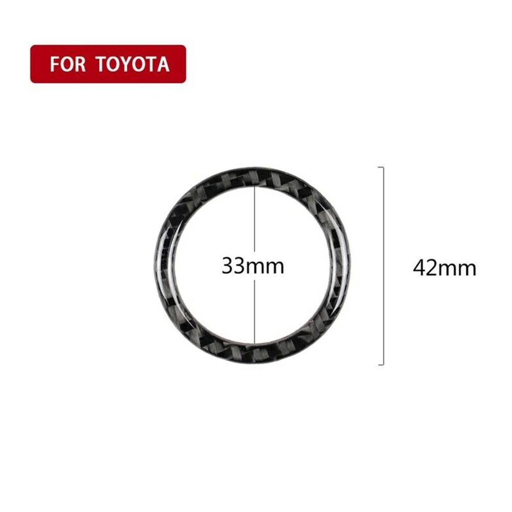 Car Sticker for Toyota Camry 2018 2019 Carbon Fiber Engine Start Stop Button Ring Cover Trim Interior Decoration Accessories | Автомобили