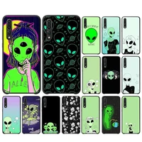 cute cartoon alien space phone case for huawei y6 2018 y7prime2019 funda case for y8p y9 2019 capa