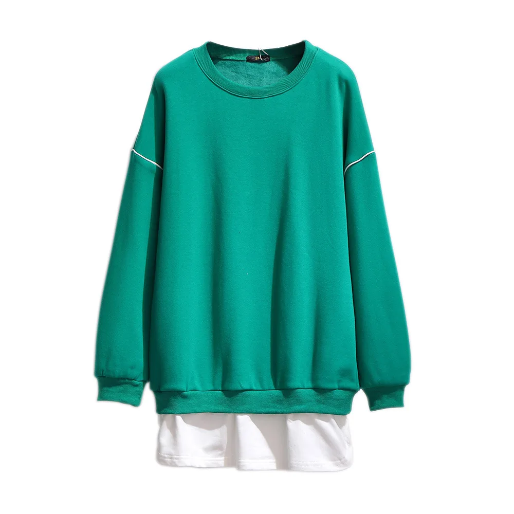 Новинка 2021 осенне-зимняя женская одежда пуловер большой свободный шерстяной