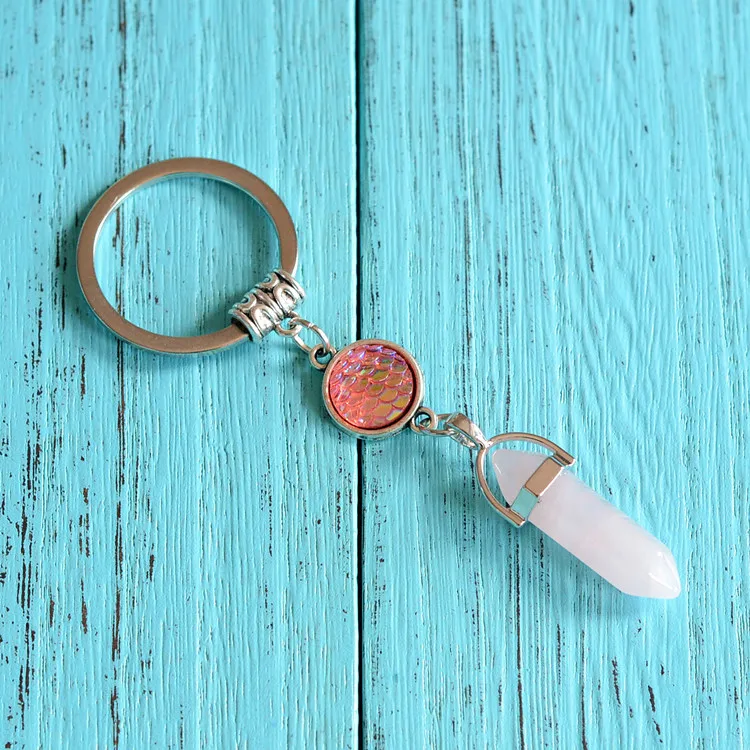 Новинка модный брелок с подвеской из натурального камня брелки натуральным