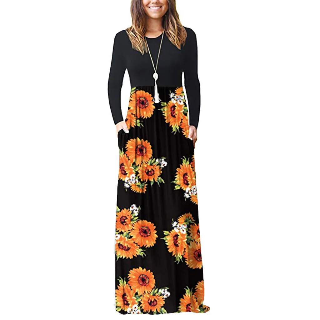 Женское винтажное платье-туника с принтом пляжный сарафан большого размера