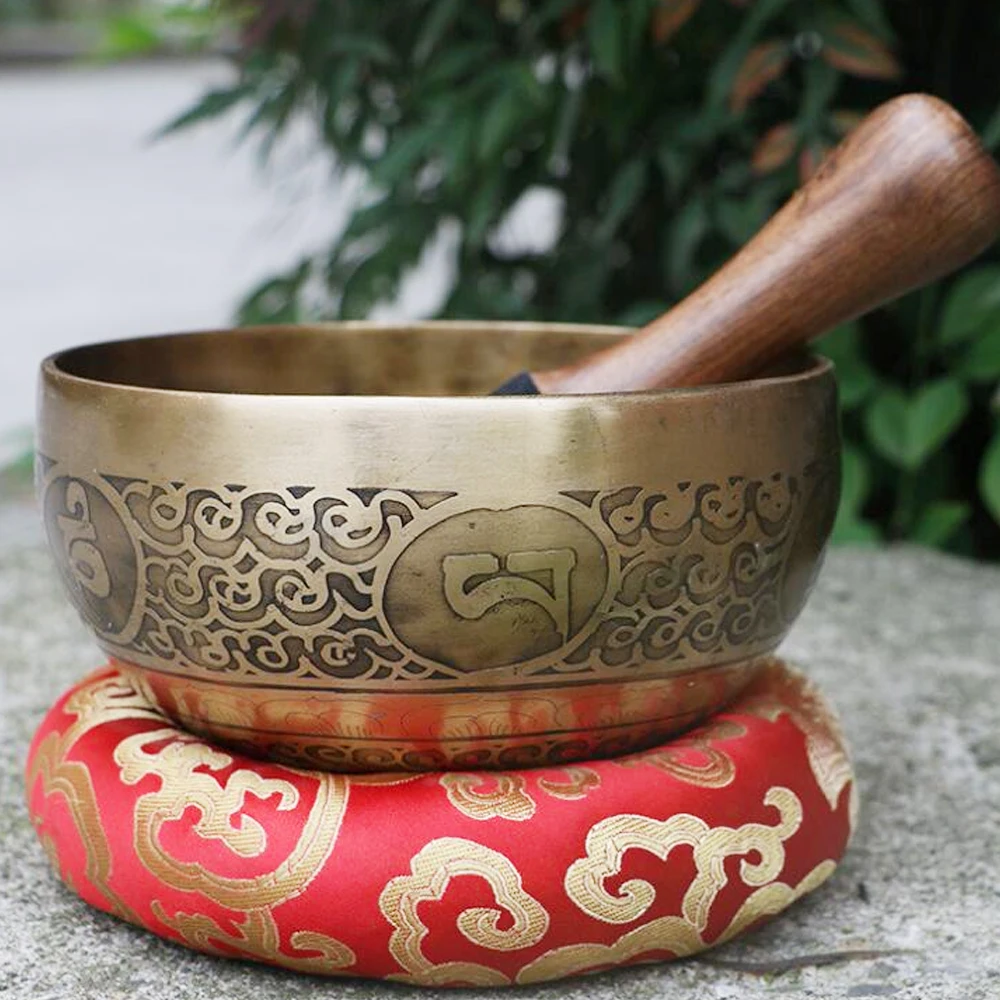 Набор металлических тибетских поющих чаш размером 3 7 дюйма чаша для йоги набор с
