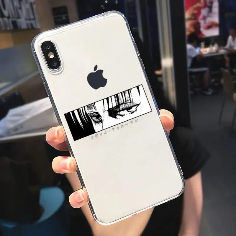 

Japan anime attack on titan Phone Case Transparent soft For iphone 5 5s 5c se 6 6s 7 8 11 12 plus mini x xs xr pro max