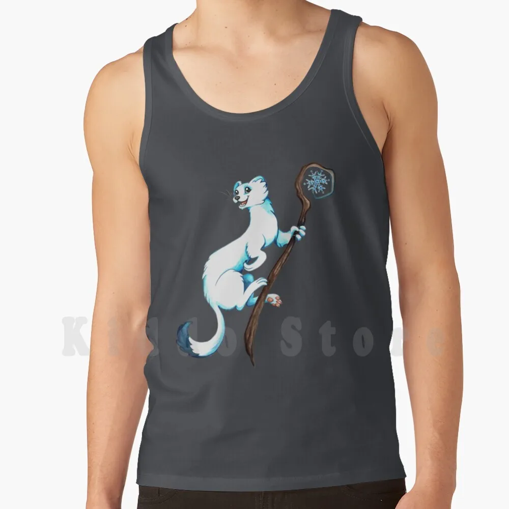 

Snow Ermine tank tops vest sleeveless Ermine Snow Ice Winter