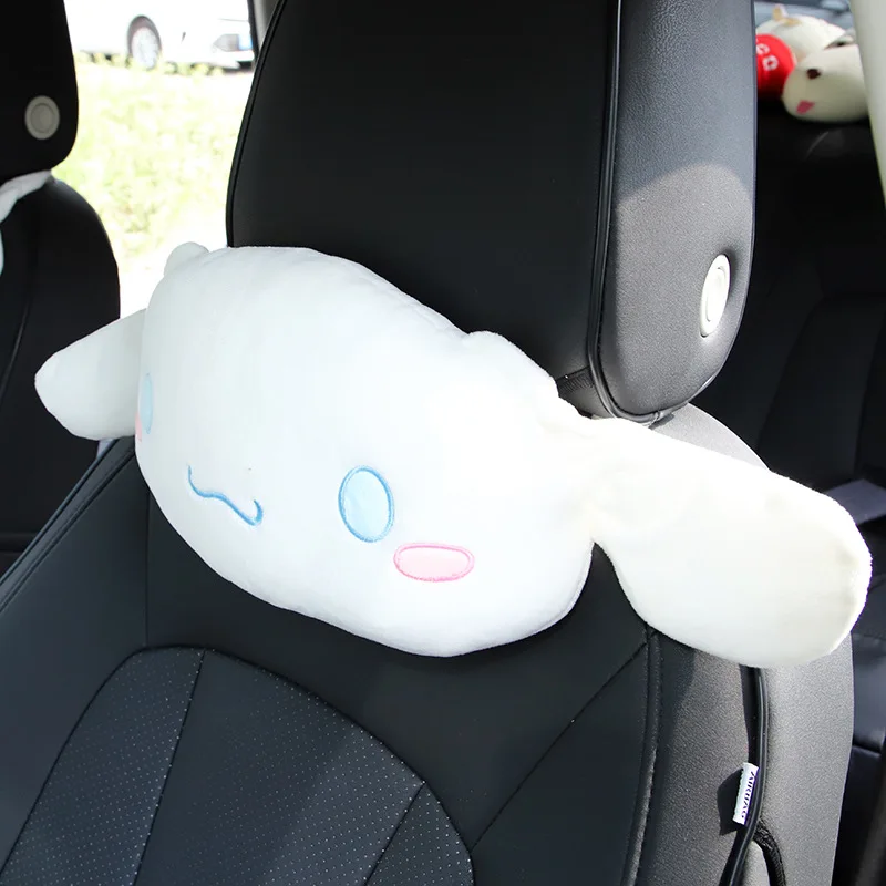 

NEW Kawaii Big Ear Dog Plush Toy Plush Pillow Car Bone Neck Cushion Doll Soft Peluches Big Ear Dog Safety Belt Cover Toys Gift