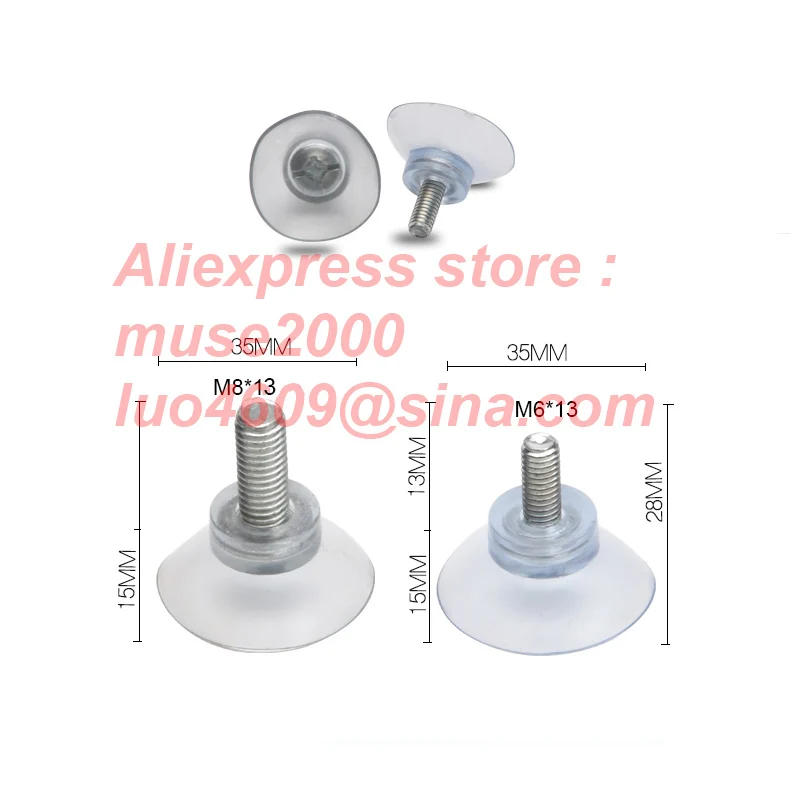 Винтовая накладка на ножку M6 M8 насадка присоска регулируемая ширина основания из