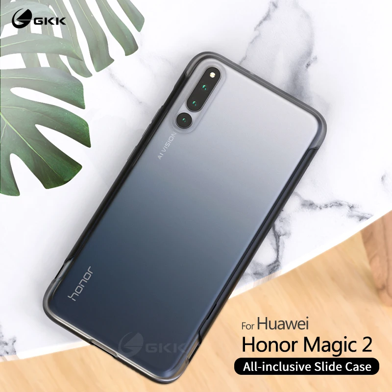 GKK слайдер для huawei Honor Magic 2 Чехол 2 в 1 противоударный прозрачный матовый оттенок тонкий жесткий чехол для huawei Magic 2 Coque