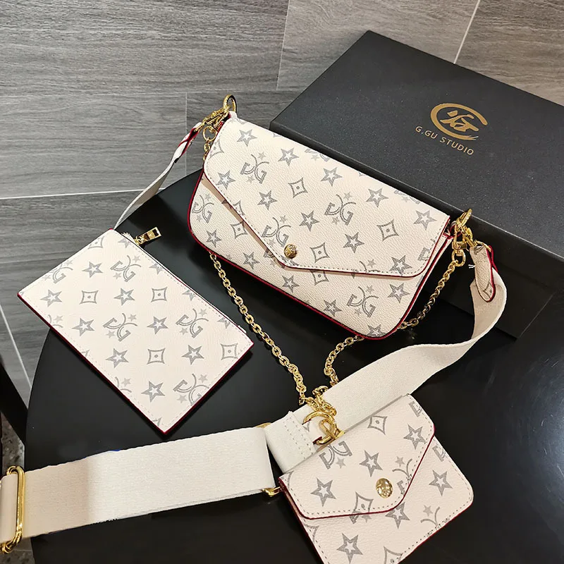 

Высококачественная Роскошная брендовая композитная Сумка-конверт в стиле ретро с цепочкой, универсальная сумка через плечо, женская сумка,...