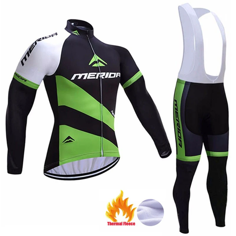Pic Color Зимний комплект из теплого флиса для велоспорта Maillot Ropa Ciclismo Invierno MTB велосипедная одежда спортивная одежда - Цвет: Pic Color