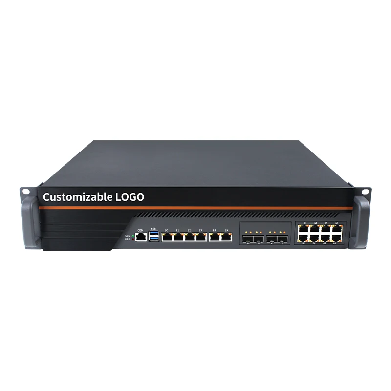 6 * Intel i210AT гигабитная локальная сеть 4*10 ГГц оптические порты 8 i350 2U настенный
