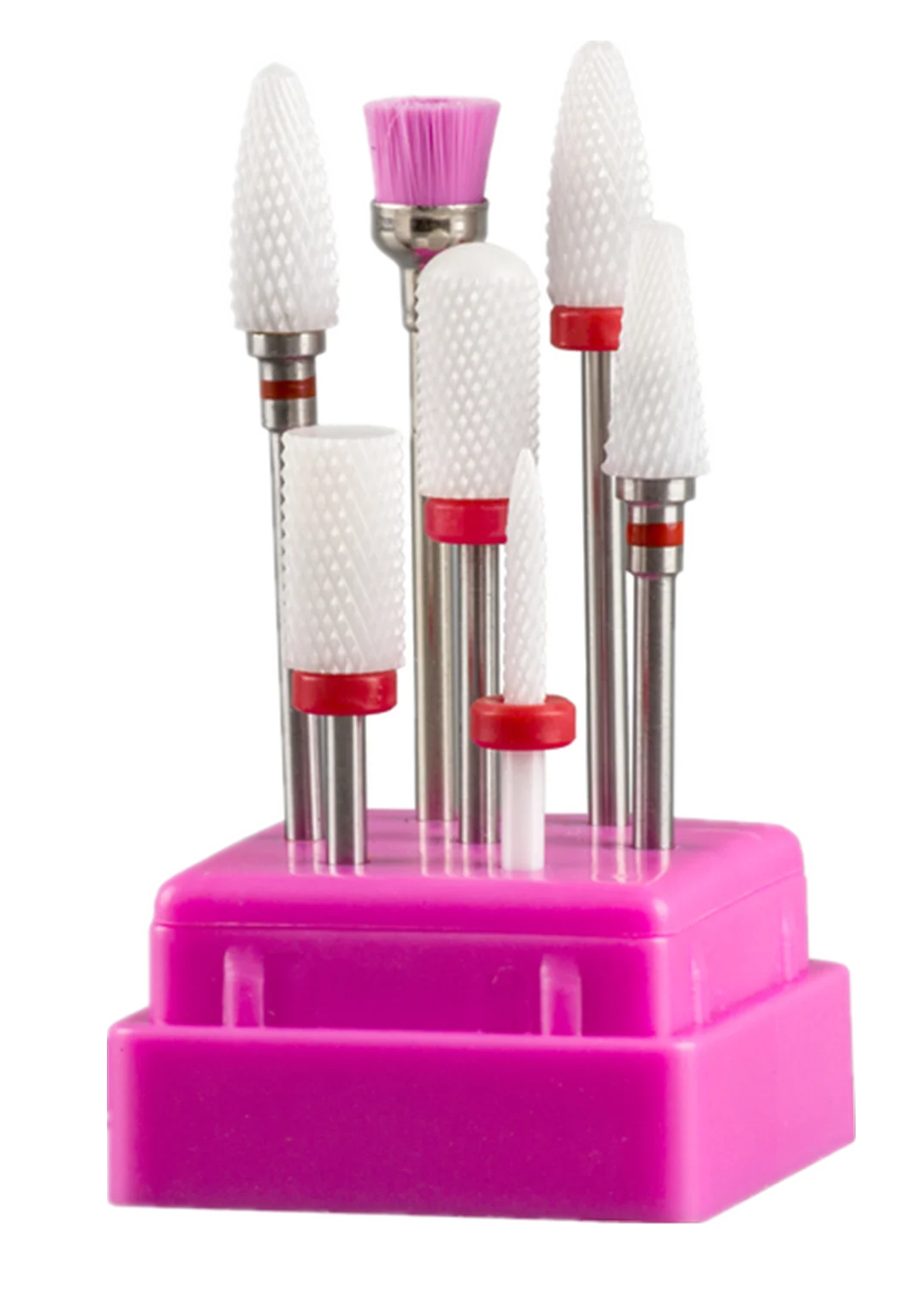 Набор фрез из вольфрамовой стали для дизайна ногтей 7 шт.