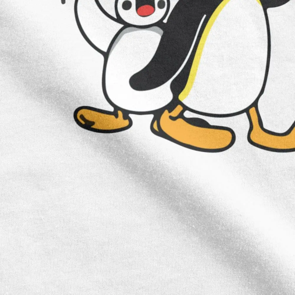 Мужские футболки Pingu в стиле ретро с принтом пингвина мультфильма детские милые