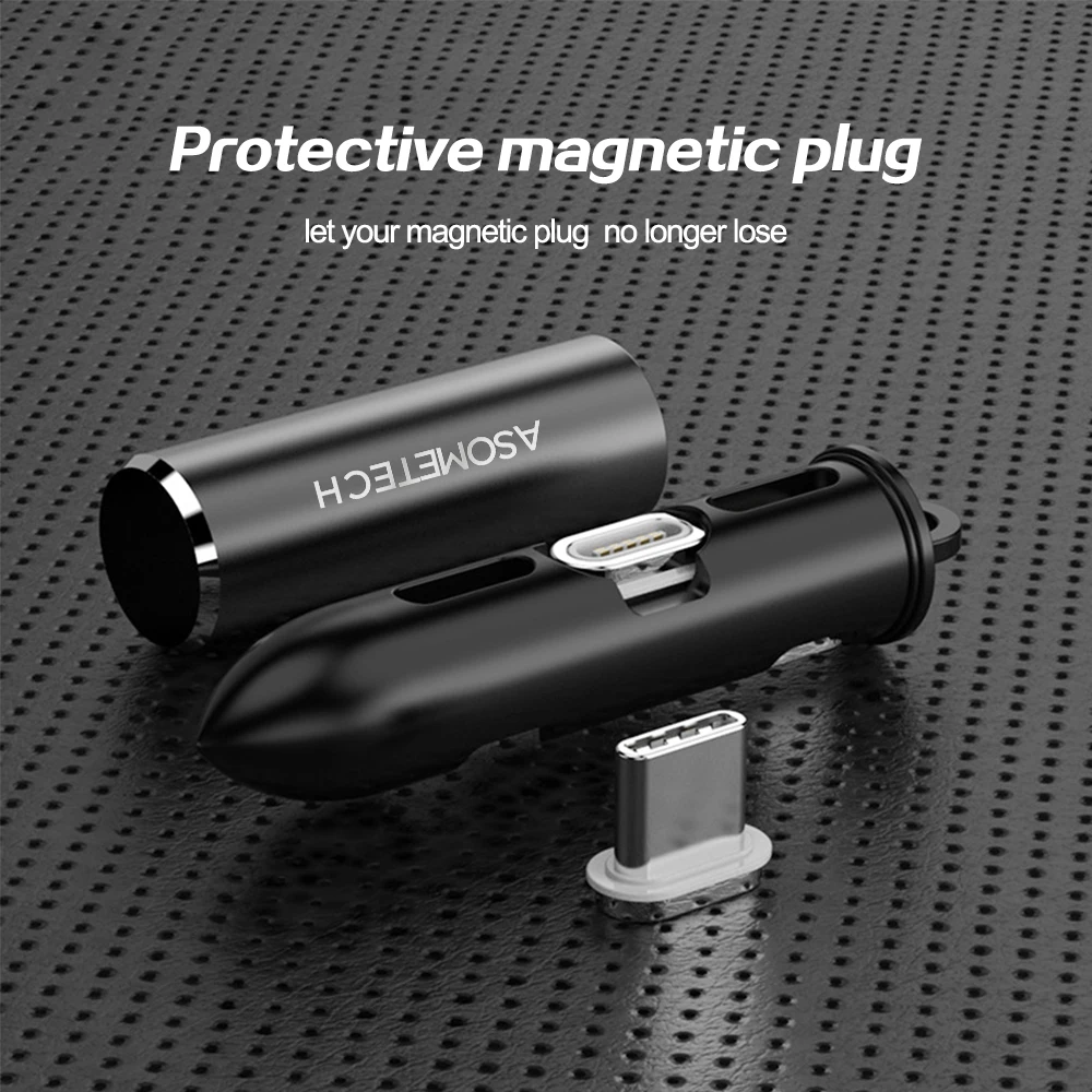 Магнитный разъем для хранения коробка адаптер для iPhone Micro usb type C Unversal мини портативный металлический магнит зарядное устройство штекер контейнер для хранения
