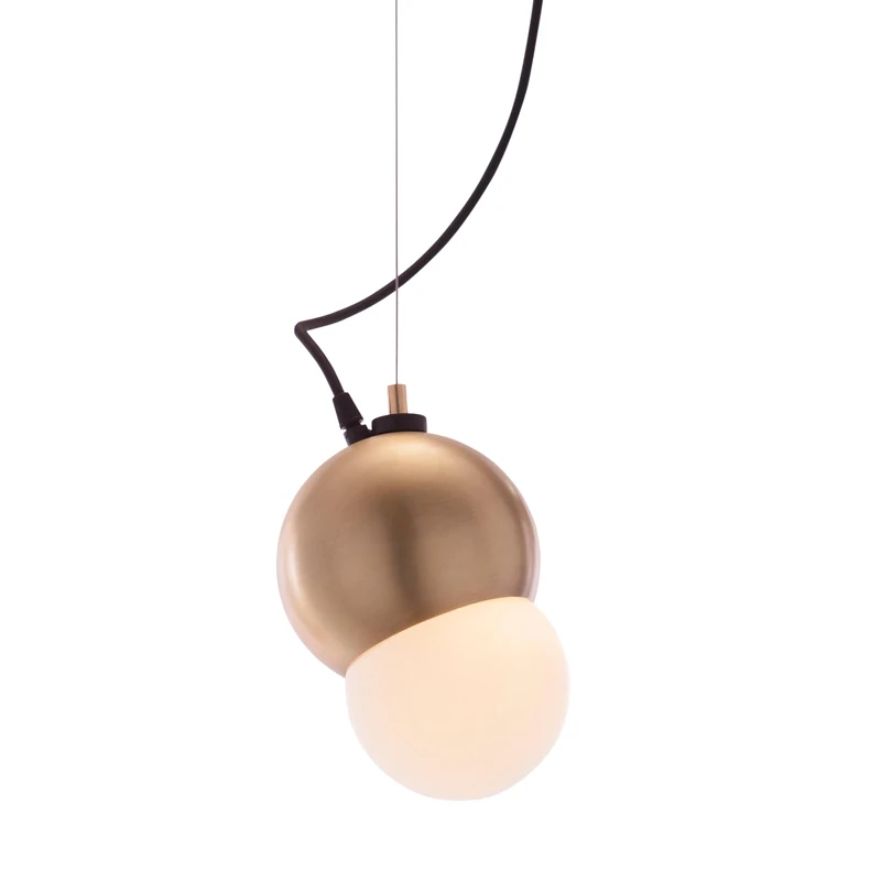 

Post modern Nordic creative magic bean lamp bedroom lamp glass ball simple personality dining room living room model room