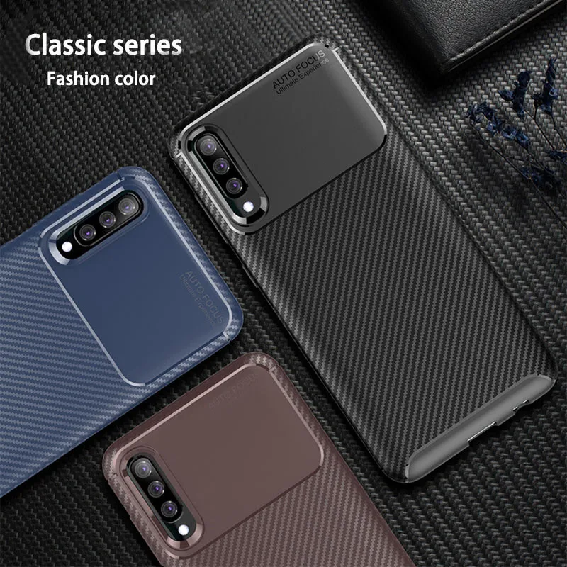 УГЛЕРОДНЫЙ чехол на заднюю панель телефона Samsung Galaxy A10 A20 A30 A40 A50 A60 A70 A10E A20E M40 M30 M20 M10