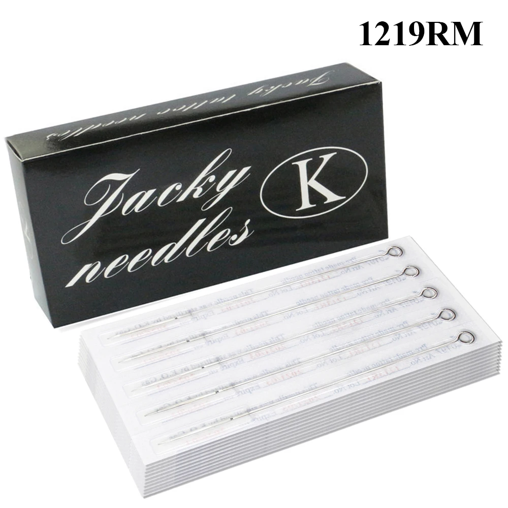 

50PCS Professional Tattoo Needles 19RM Round Magnum Curved Tattoo Needles Stainless Steel Material Free Shipping