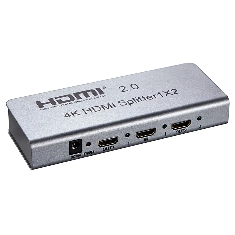 4K 60 Гц HDMI 2 0 3D сплиттер 1x2 1080P 1 в Выход видео преобразователь для PS3 PS4 DVD PC TV BOX To HD