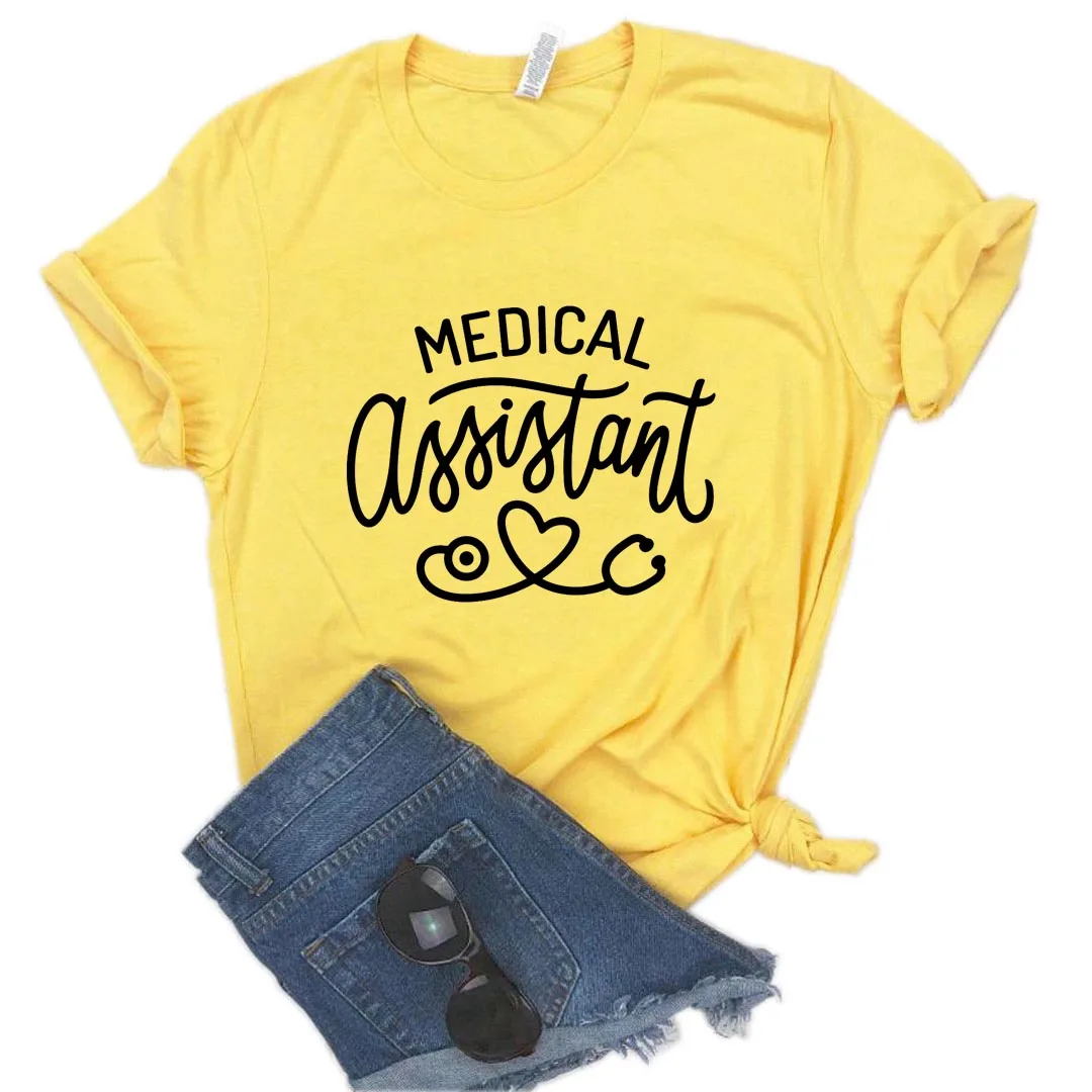 

Medical Assistant Print Women tshirt Cotton Casual Funny t shirt Gift Lady Yong Girl Top Tee A-1259