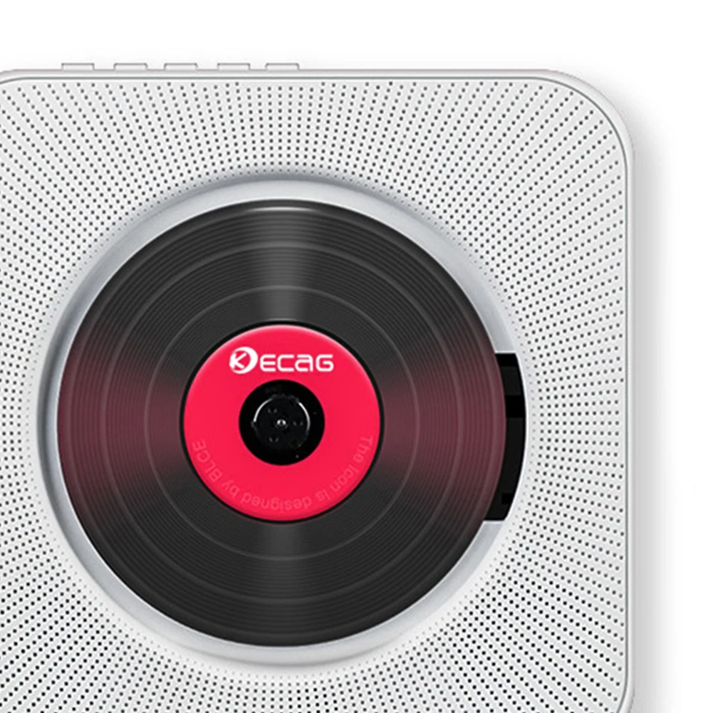 

CD Player Wall Mountable Bluetooth Portable Home Audio Boombox with Remote Control FM Radio Built-in HiFi SpeakersB MP3
