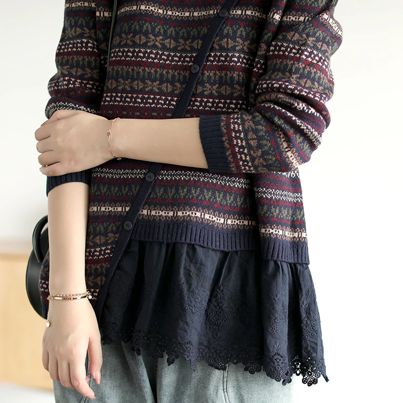 Осенне-зимний женский свитер в стиле ретро свободные пуловеры топы новинка 2019