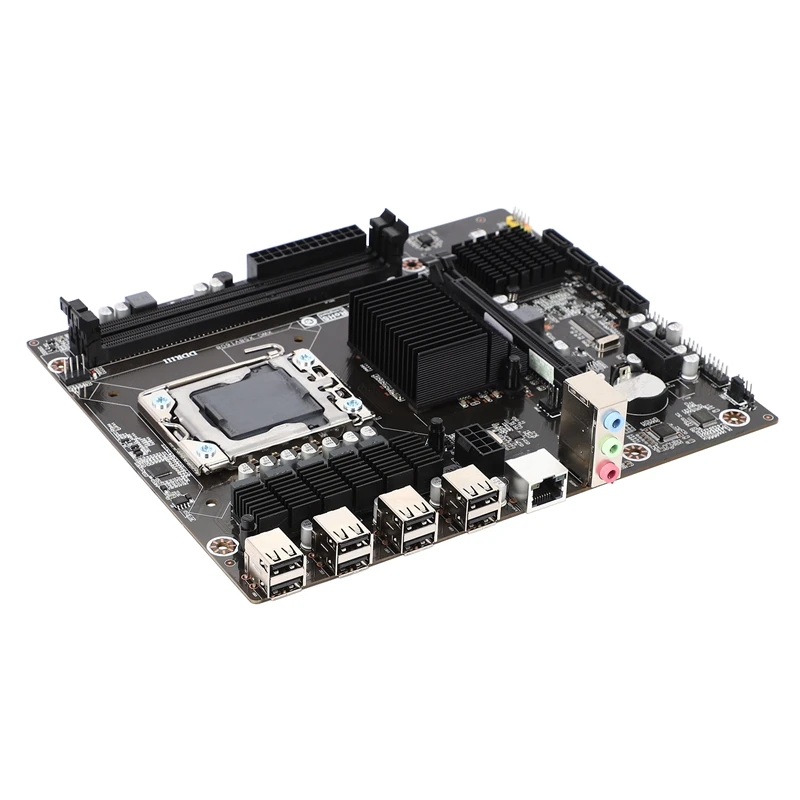 

X58 LGA1356 Motherboard DDR3 1066/1333/1600MHz SATA2.0 USB2.0 ATX Mainboard Support 32GB Ram Dual Channel