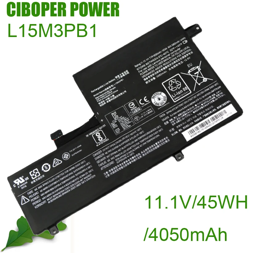 CP настоящая аккумуляторная батарея для ноутбука L15M3PB1 11 1 V/45WH/4050mAh L15L3PB1 300E N22 N22-20 C330