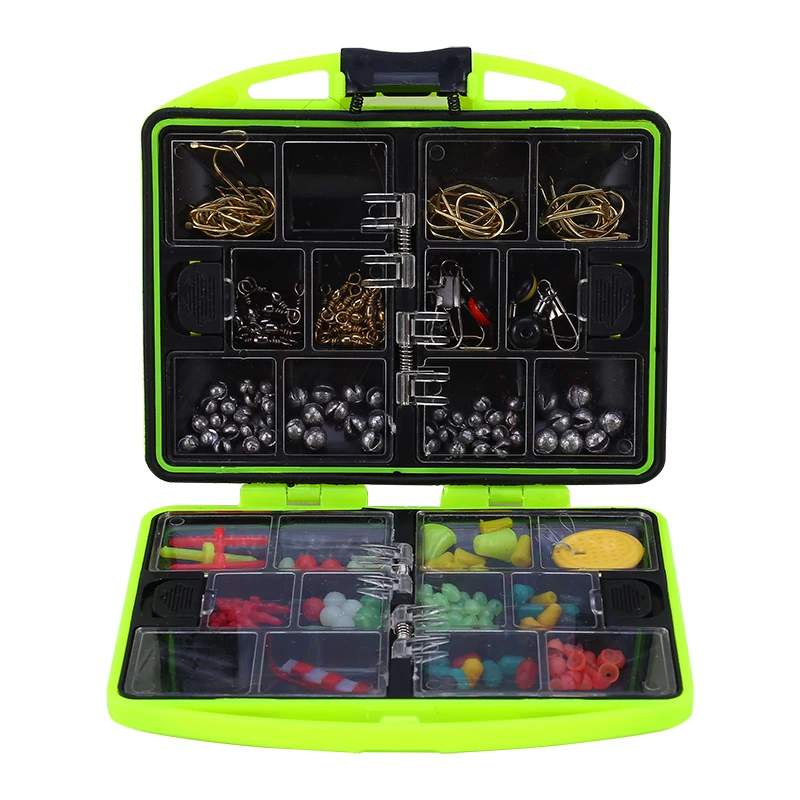 

High quality Fishing Tool Set Box Fishing Beads Lure Bait Jig Hook Swivels Tackle With 24 Compartments Fishing Accessories Box