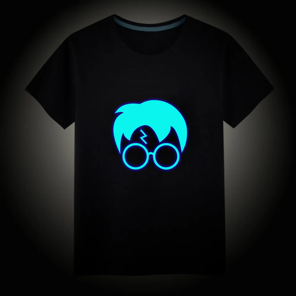 Светящаяся футболка повседневные топы унисекс жилеты футболки мужская с