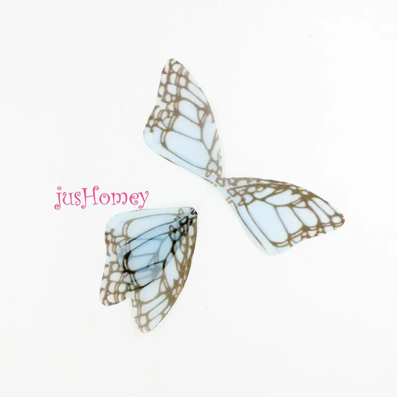 

20 шт. Градиентные шифоновые крылья бабочки 80 мм
