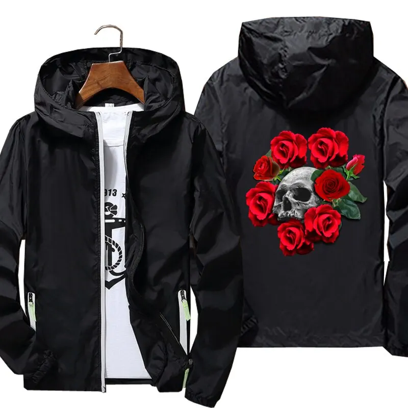 

guns n roses 2 Windbreak jacket Reflective Skin Sun Spring Autumn brand jacket