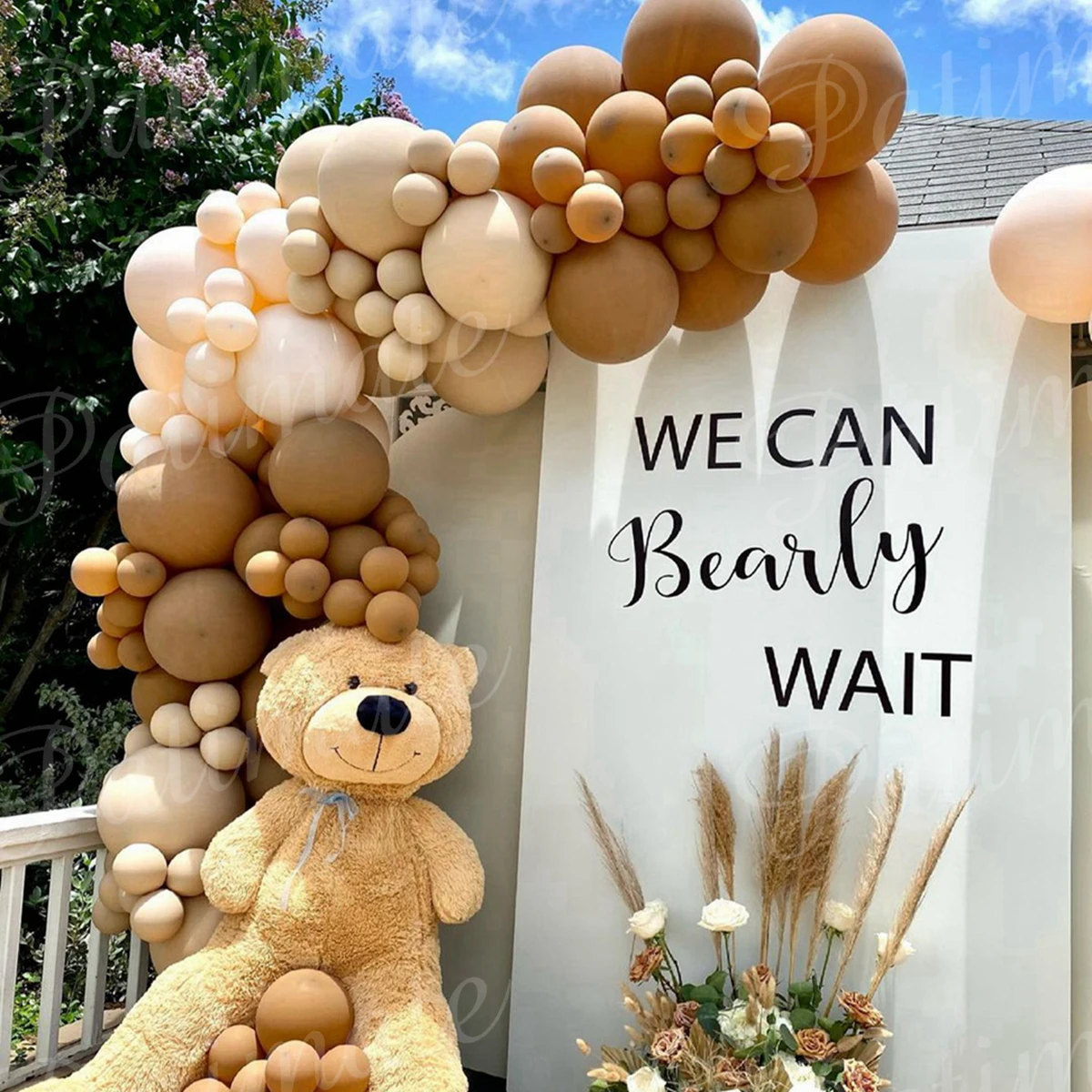 

Coffee Brown Balloon Garland Arch Kit Happy Birthday Balloon Decoration For Kids Baby Shower Wedding Valentine Party Supplies