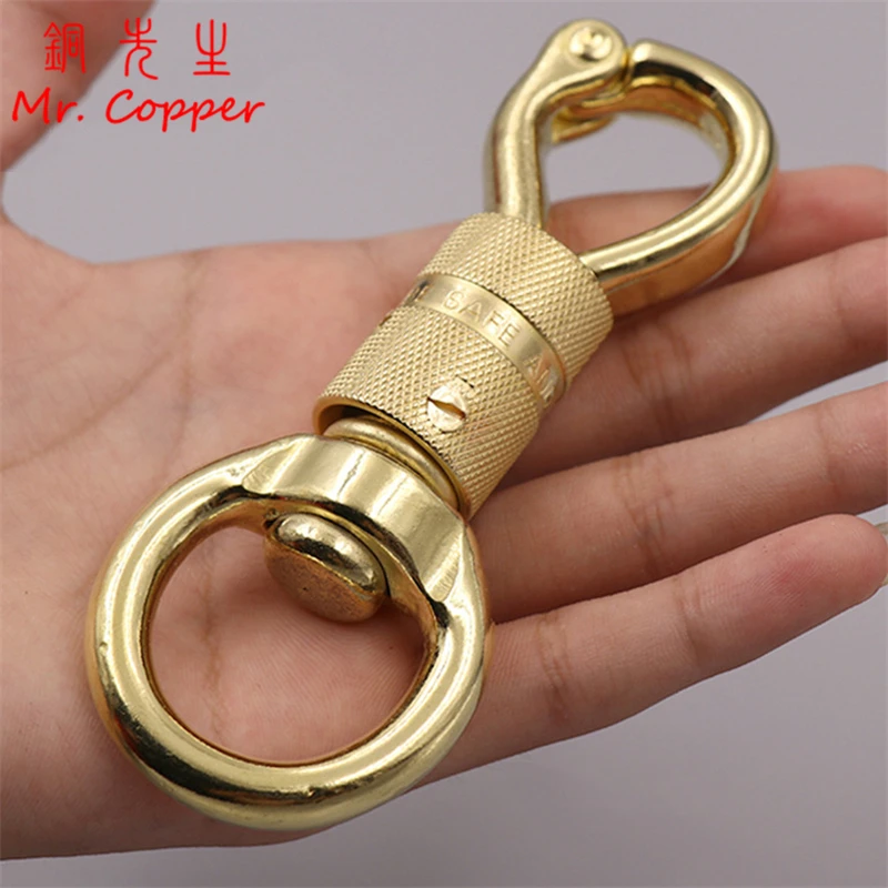 Большая пряжка из чистой латуни защитный крючок для домашних животных большое