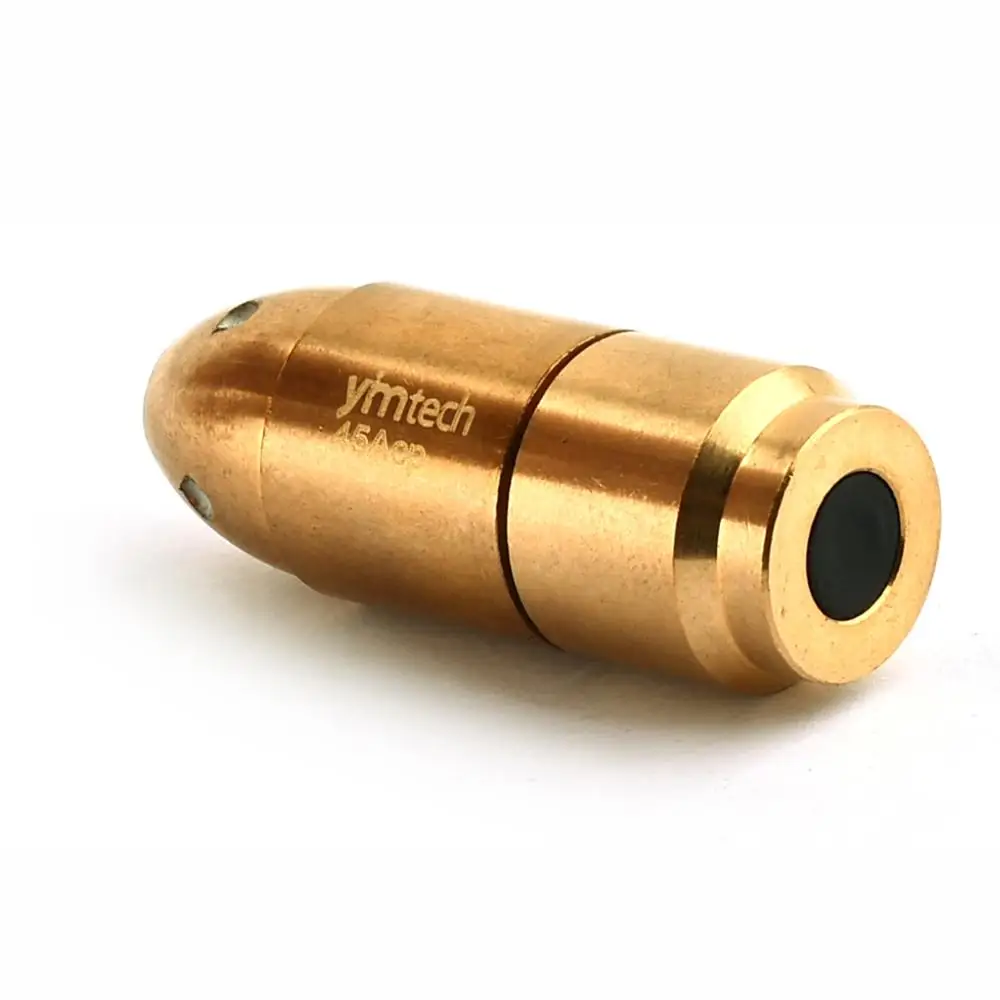 Тренировочная пуля 45 ACP красная точка Лазерная пуля тренировочный пистолет диаметр лазерного прицела патрон Boresight с вкл/выкл крышкой, более удобный