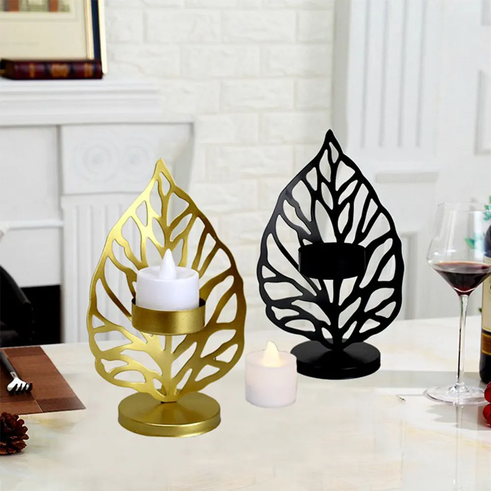 

Runfon Metal Candle Holder Luxury Candlestick Fashion Wedding Candle Stand Exquisite Candelabra Tea Light Stand Table Home Decor