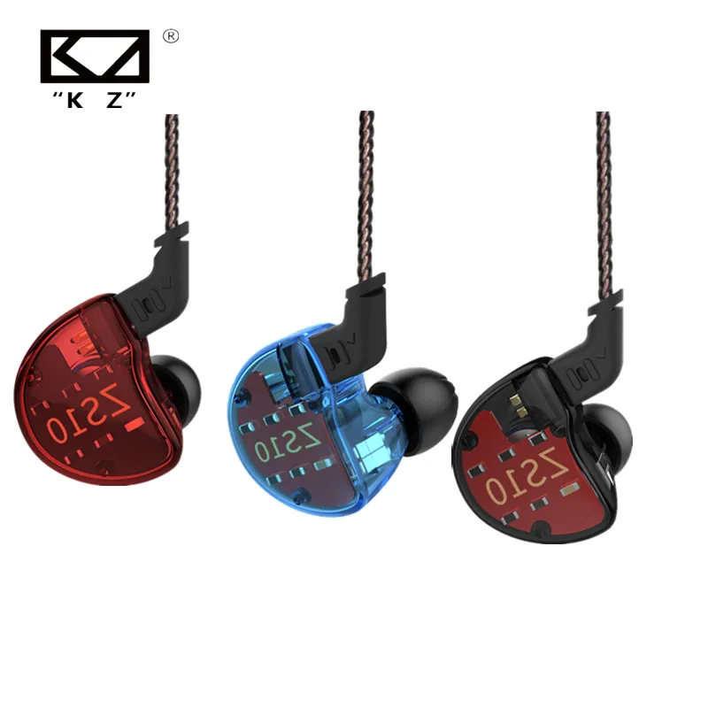 KZ ZS10 наушники 4BA 1DD гибридная Hi Fi гарнитура DJ монитор спортивные вкладыши Наушники