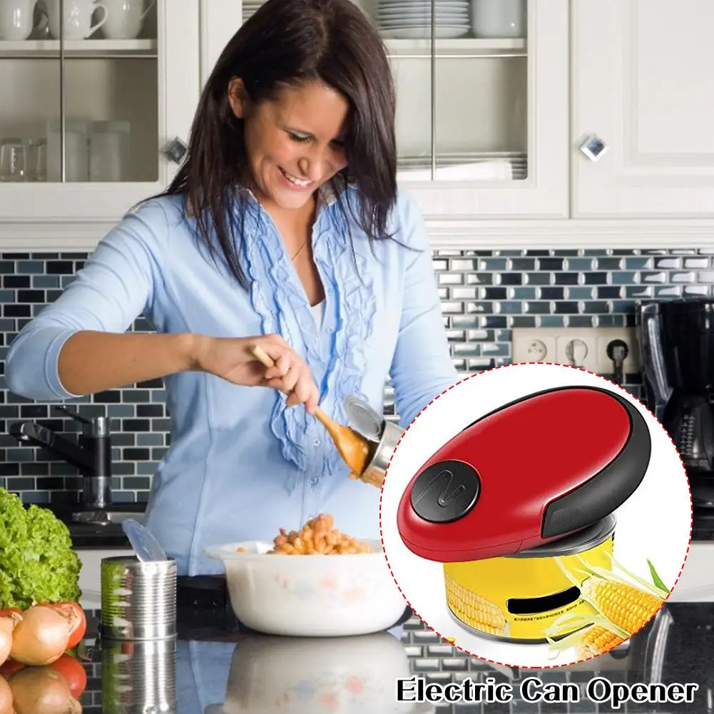

Hot! Electric Can Opener Electric Can Opener Kitchen Can Opener Restaurant Can Opener Battery Operated Handheld Can Tin Opener