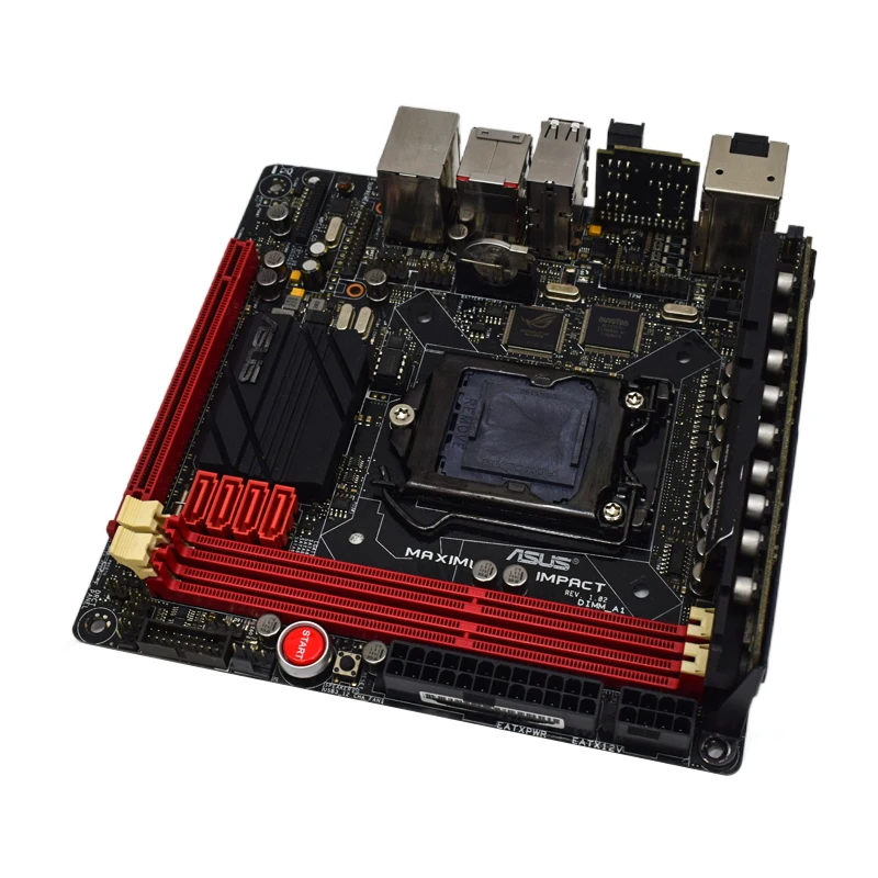Günstig Asus Maximus VI Auswirkungen Desktop Motherboard Sockel LGA 1150 I7 I5 I3 DDR3 SATA3 PCI-E 3,0 USB 3,0 VERWENDET Mini-ITX Mainboard Kit