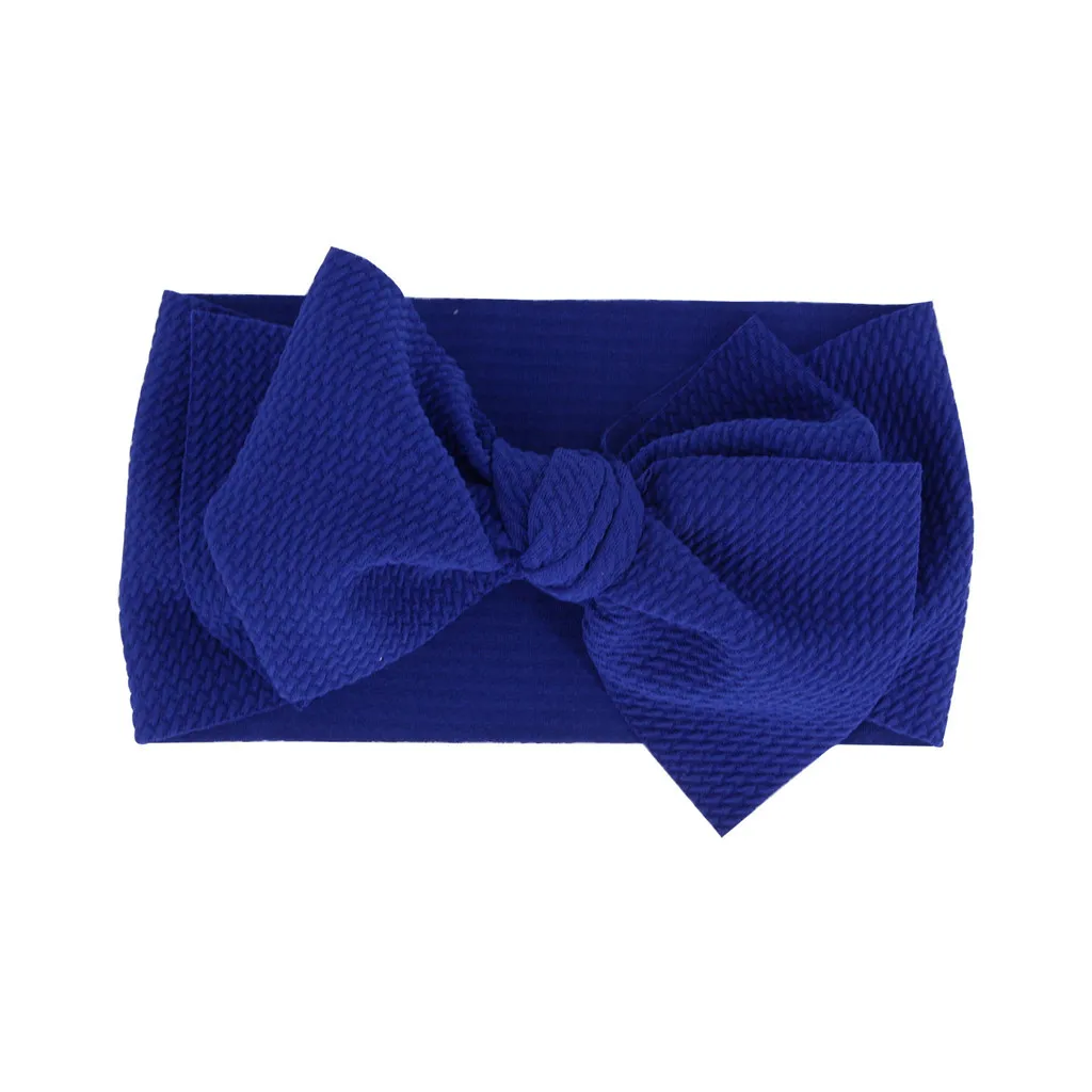 Модная Детская повязка на голову #35 эластичная с бантом аксессуары диадема для