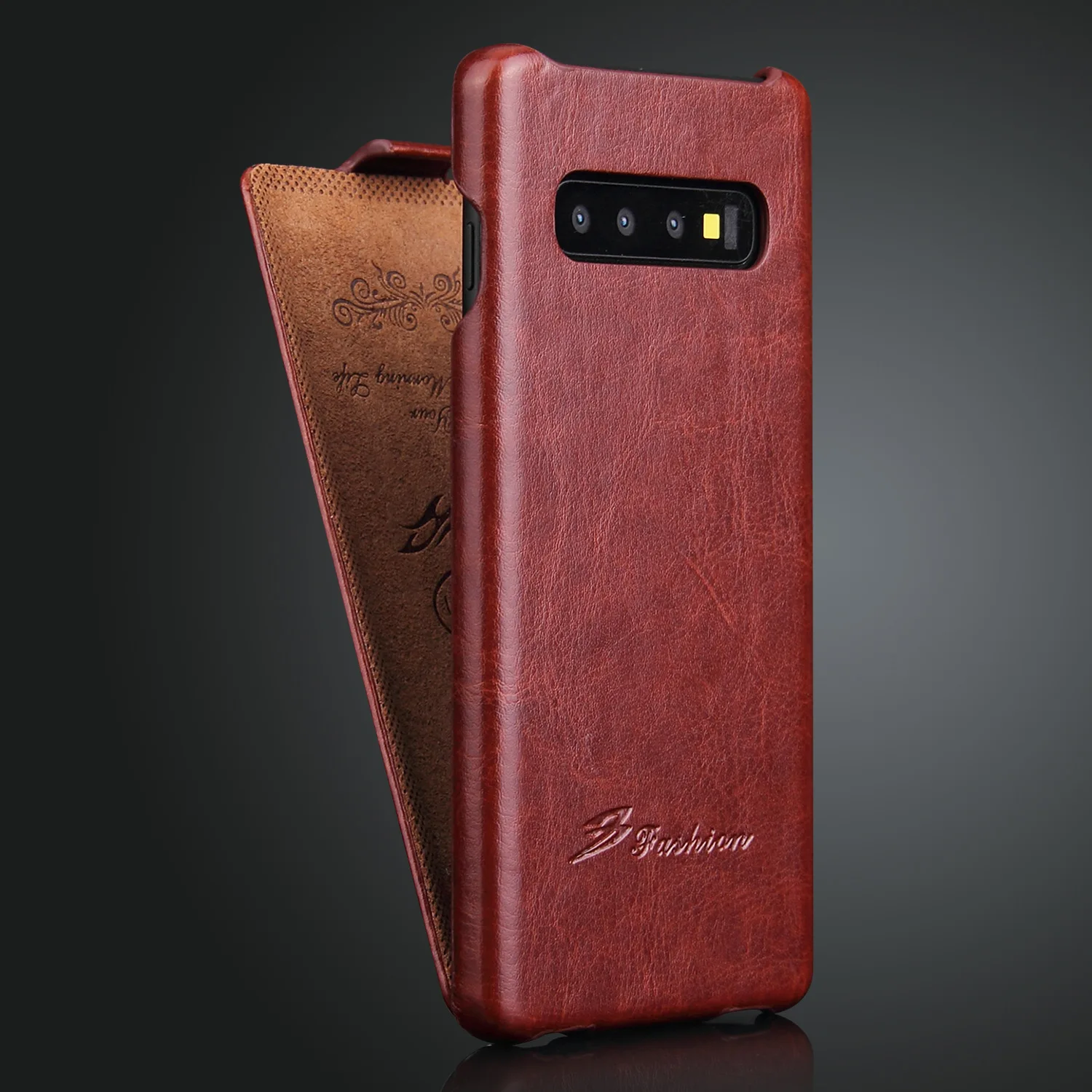 Роскошный кожаный Вертикальный флип-чехол для samsung Galaxy S10 S7 Edge S9 S8 Plus Note 8 Бизнес открытый раскрывающийся чехол S10 S9