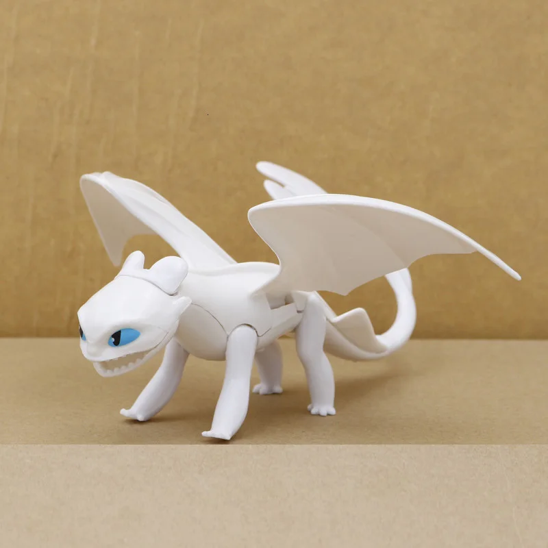How To Train Your Dragon 3 Toothless Dragon Figures Doll Night Fury Light Fury Action Figure Toys Children Kids Gift