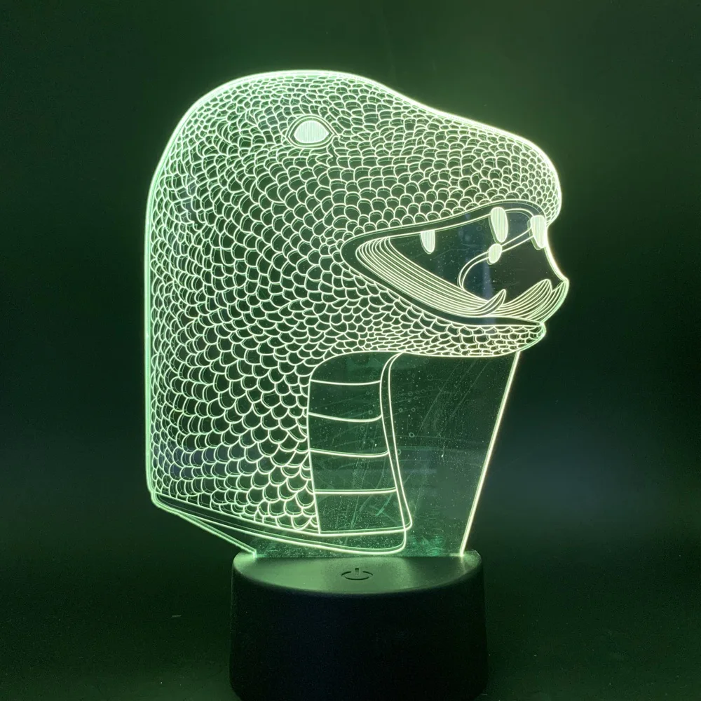 Светодиодный Ночной светильник в виде змеи для детей подарок на день рождения